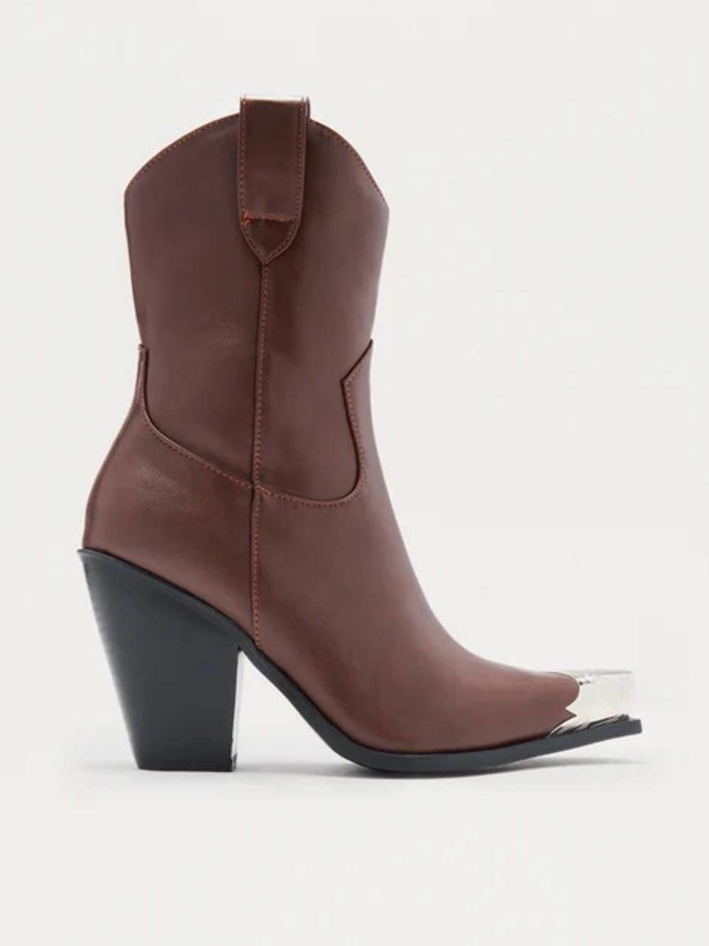 Fashion Nova Western Cutie Cowboy Booties - Chocolate